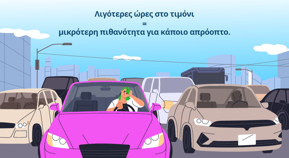 Ακινητοποιημένα αυτοκίνητα σε κεντρική λεωφόρο της πόλης κατά τις πρωινές ώρες αιχμής.